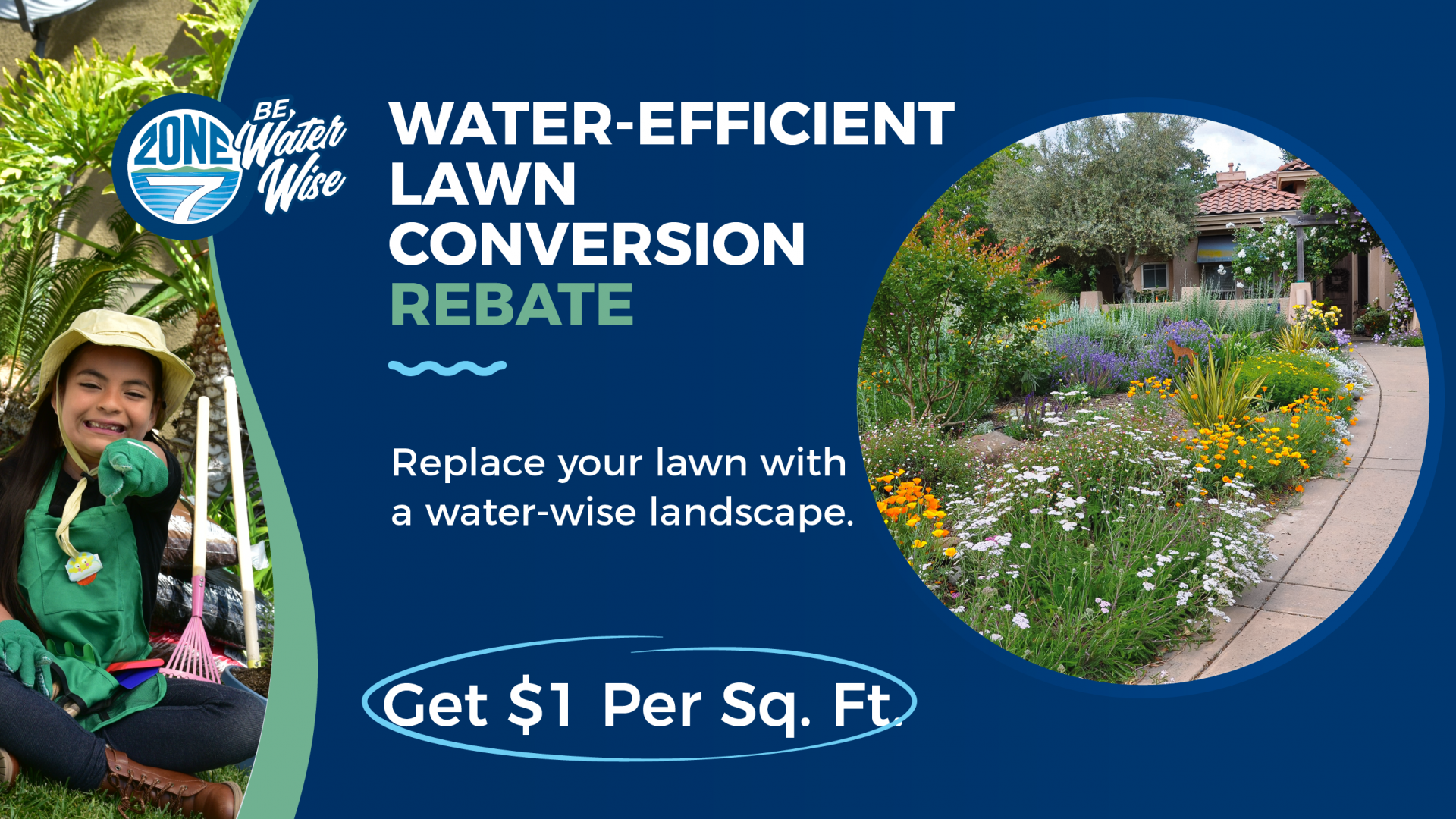 Apply for our Water-Efficient Lawn Conversion Rebate today!