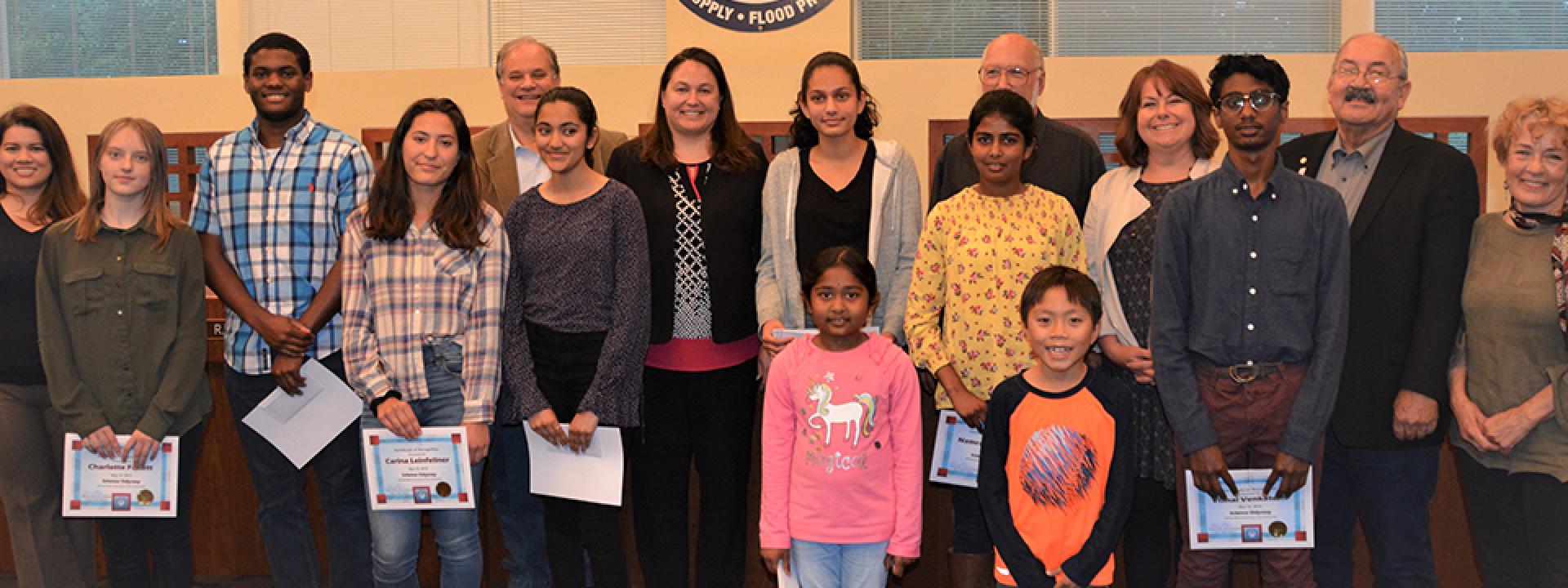 A group of children and teachers participating in Zone 7 Lessons