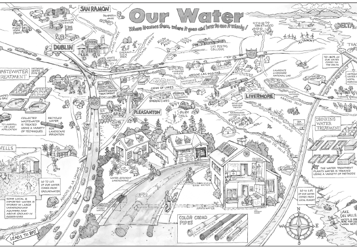 Thumbnail image for Water Map for Children's Coloring Activity