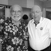 Black and white photo of Jim Dixon and Jim Concannon, Zone 7 Water Agency's Board of Directors, smiling at the camera