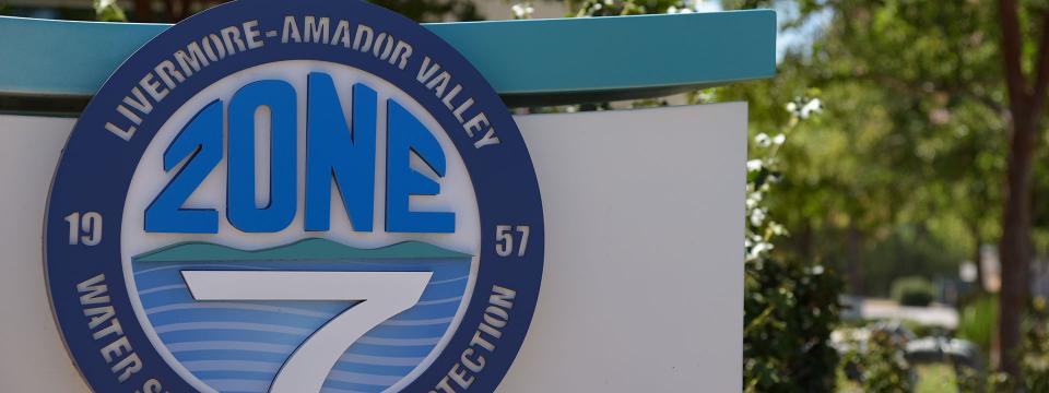  Close up of Zone 7 monument sign