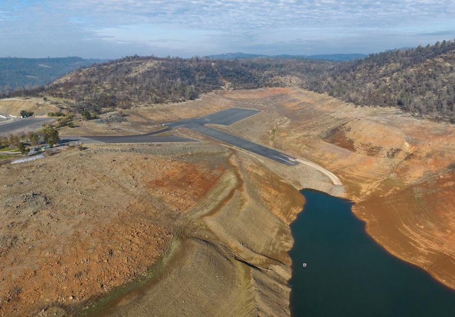 DWR Low Water Levels Lake Oroville